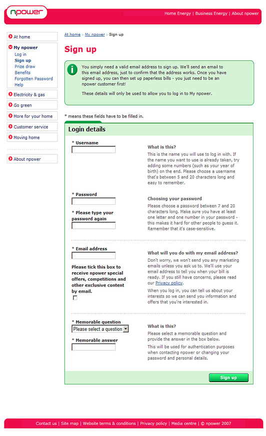 Redigir claramente as informações e simplificar o layout dos formulários facilita o preenchimento dos formulários