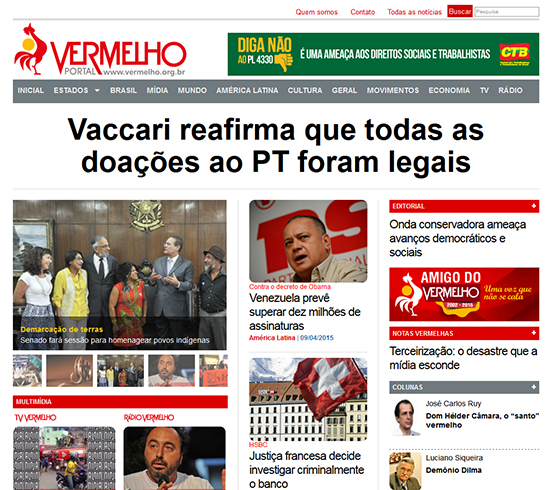 Relação entre banner e linha editorial