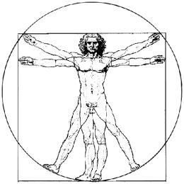Homem vitruviano, de Leonardo da Vinci