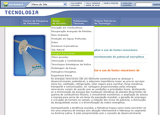 Extensão maior nos níveis mais alto e mais baixo